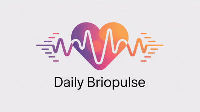 Daily BrioPulse animated logo with pulse wave design